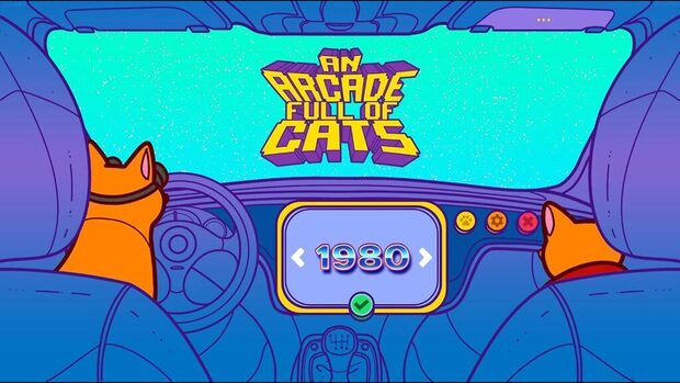 An Arcade Full of Cats 80年代～2000年代まで、各時代のゲームセンターで猫を探そう