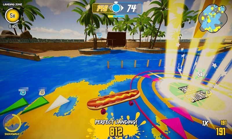 Steam期間限定無料 Decksplash スプラトゥーン風インク塗りを スケボーで行う対戦スポーツゲーム 紹介 感想 Jj Pcゲームラボ