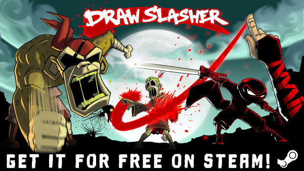 20日27時までsteamゲーム無料配布 Draw Slasher ゾンビ大群とマウス斬りで戦う忍者アクション Jj Pcゲームラボ