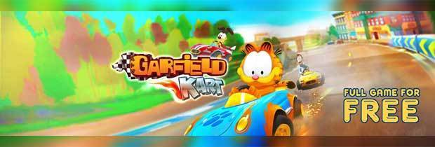 PCゲーム無料配布『Garfield Kart』英国猫ガーフィールド題材のバトル 