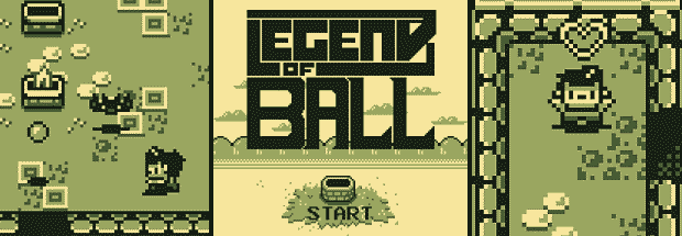 短編pcフリーゲーム Legend Of Ball 初代ゼルダ ゲームボーイ風 ボール投擲アクション 感想 特徴紹介 Jj Pcゲームラボ