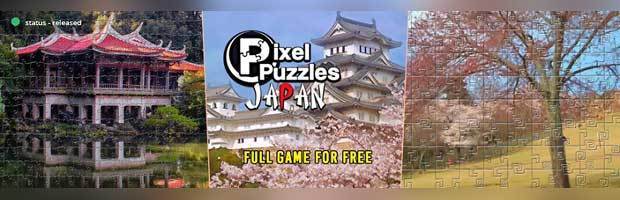 Pcゲーム無料配布 Pixel Puzzles Japan お城や狛犬ほか 和風ジグソーパズル Indie Gala Jj Pcゲームラボ