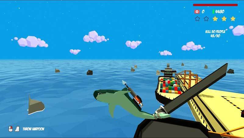 力作pcフリーゲーム Shark Simulator サメになって3d港街で大暴れ バカゲーか いやサメゲーだ Jj Pcゲームラボ