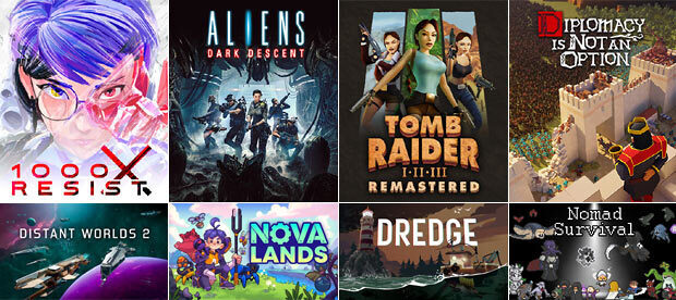 Humble Choice 4月は『Aliens Dark Descent』エイリアン世界観の戦術探索RTS、『Tomb Raider I-III Remastered』初期3作リマスター、『1000xRESIST』『Diplomacy is Not an Option』ほかSTEAMゲーム8本バンドル、注目した作品紹介 2025年